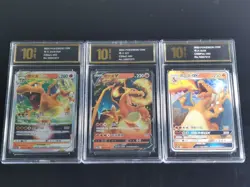 Pokemon TCG Chinese Charizard 005/127-004/127-005/025 Pyxis Gold 10 - Image 1