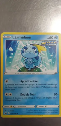 Carte Pokemon Larmeleon 041/198 Regne de Glace, sorti du booster, francais - Image 1