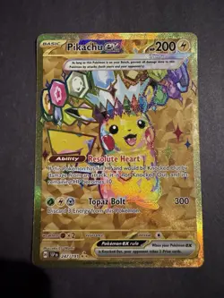 Pikachu EX 247/191 Secret Gold Full Art Rare Pokemon Surging Sparks SSP EN NM - Image 1
