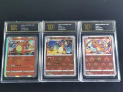 Pokemon TCG Chinese Charizard 003/127-029/115 Charmander001/127 Pyxis Gold 10 - Image 1