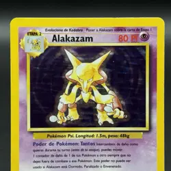 Pokemon TCG Alakazam Base Set Holo Card 1/102 WOTC - Image 2