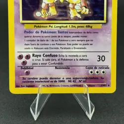 Pokemon TCG Alakazam Base Set Holo Card 1/102 WOTC - Image 3