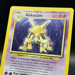 Pokemon TCG Alakazam Base Set Holo Card 1/102 WOTC - Image 4