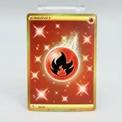 Pokemon TCG Fire Energy Fusion Strike 284/264 Secret Rare Holo Gold NM - Image 1