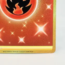 Pokemon TCG Fire Energy Fusion Strike 284/264 Secret Rare Holo Gold NM - Image 4