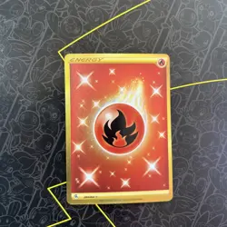 2021 POKEMON FUSION STRIKE GOLD FIRE ENERGY 284/264 SECRET RARE - Image 1