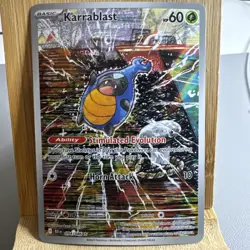 Pokemon TCG Karrablast 094/086 Illustration Rare Holo Sv: Black Bolt English NM - Image 1