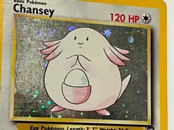 Vintage 2000 Pokemon TCG Base Set 2 CHANSEY HOLO Rare 31/130 HP English, Unltd - Image 3