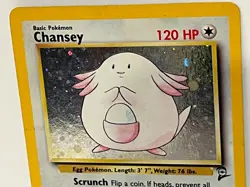 Vintage 2000 Pokemon TCG Base Set 2 CHANSEY HOLO Rare 31/130 HP English, Unltd - Image 4