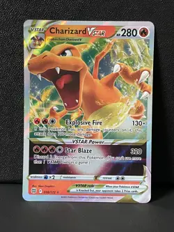 Pokemon TCG Charizard VSTAR Sword & Shield: Brilliant Stars 018/172 Holo... - Image 1