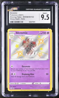 ALCREMIE SV058/SV122 - POKEMON TCG SHINY VAULT HOLO SHINING FATES 2023 CGC 9.5 - Image 1
