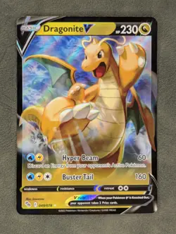 Dragonite V 049/078 Pokemon TCG Ultra Rare Pokemon GO Near Mint - Image 1