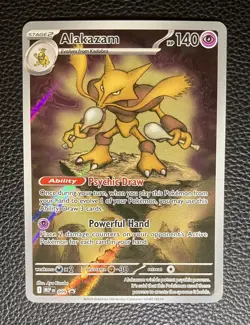 Pokemon TCG Alakazam 009 – Mega Evolution Black Star Promo– Holo - Image 1