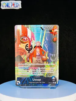 One Piece Card Game 🏴‍☠OP10-042 Usopp "Leader" NM Alt Art Foil ENGLISH - Image 1