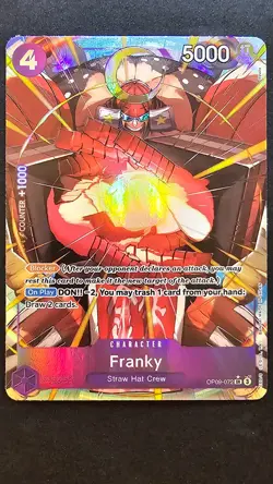 One Piece Emperors in the New World OP-09 Franky Alternate Art SR OP09-072 - Image 1