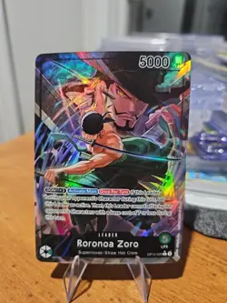 Roronoa Zoro Alternate Art OP12-020 Legacy of the Master Foil Leader - Image 1
