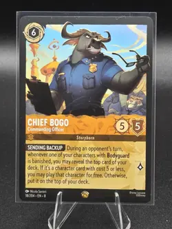 Chief Bogo Commanding Officer 18/204 Reign of Jafar Disney Lorcana TCG - Image 1