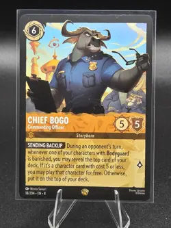 Chief Bogo Commanding Officer 18/204 Reign of Jafar Disney Lorcana TCG - Image 2