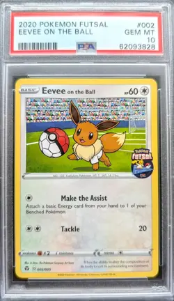 Rare PSA 10 Eevee On The Ball 2020 Pokemon Futsal 002/005 Pokemon Card - Image 2