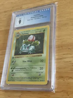 CGC 9 MINT Ivysaur 1999 Base Set 1st Edition Shadowless 30/102 Pokemon Card Blue - Image 3