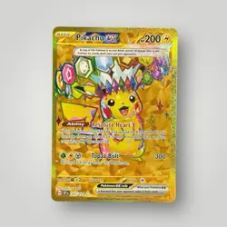 Pokemon Pikachu TCG EX Surging Sparks Holo Hyper Rare Gold Card 247/191 English - Image 1