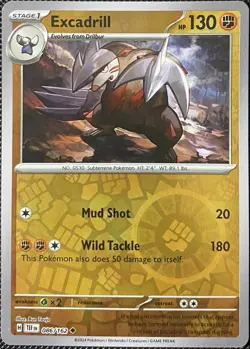 Excadrill 086/162 SV05: Temporal Forces Reverse Holo - Pokemon Card - Image 1