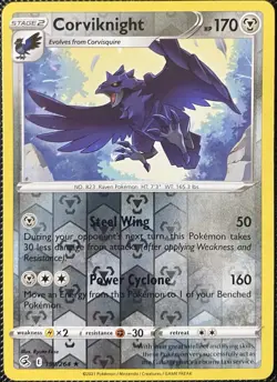 Corviknight 190/264 Swsh08: Fusion Strike Reverse Holo - Pokemon Card - Image 1