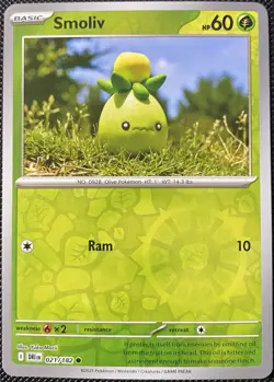 Smoliv 021/182 Sv10: Destined Rivals Reverse Holo - Pokemon Card - Image 1