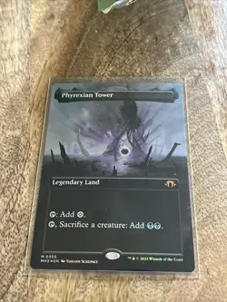 Phyrexian Tower (Borderless) Modern Horizons 3 Foil Magic the Gathering NM - Image 1