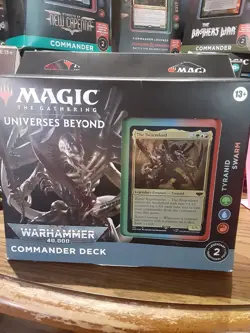 MTG Universes Beyond: Warhammer 40k Tyranid Swarm Commander Deck New in Box - Image 1
