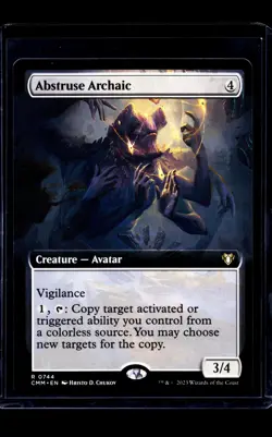 MTG Magic The Gathering CMM Commander Masters Extended Art #744 Abstruse Archaic - Image 1
