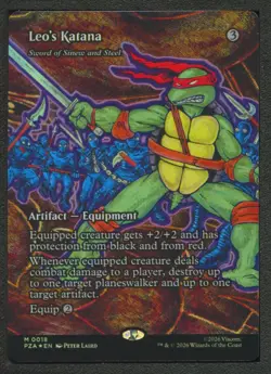Leo's Katana Foil #18 Teenage Mutant Ninja Turtles Eternal-Legal - Image 1