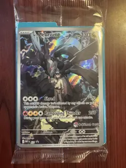 N's Zekrom 031 Ascended Heroes ETB Promo Pokemon Center Stamp SEALED - Image 1