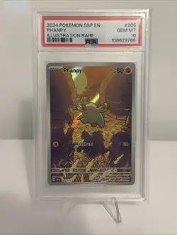 2024 Pokemon Phanpy Illustration Rare 205/191 Surging Sparks PSA 10 Gem Mint - Image 1