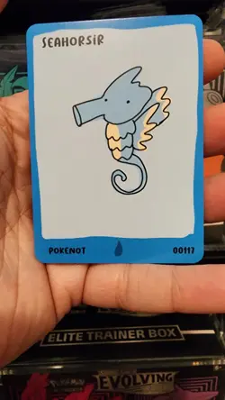 Dysfunctional Passholder Pokenot 151 - Seahorsir (Seadra) 00117 Pokemon Art Card - Image 1