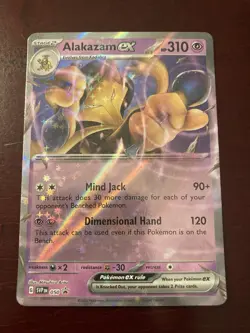 Alakazam ex 050 Scarlet & Violet Black Star Promo Pokemon TCG Card - Image 1