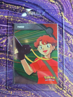 Pokemon Topps Card Heroes & Villains Todd HV3 Holo Foil 1st Edition Blue Logo - Image 1