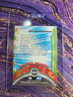 Pokemon Topps Card Heroes & Villains Todd HV3 Holo Foil 1st Edition Blue Logo - Image 2