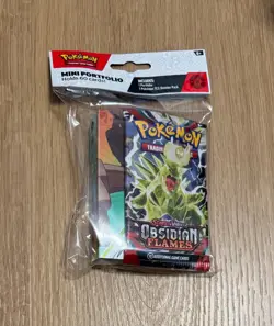 Pokemon TCG Scarlet & Violet Obsidian Flames Mini Portfolio & Booster Pack - New - Image 1