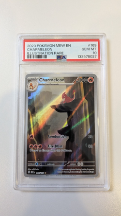 Charmeleon 169/165 Illustration Rare PSA 10 Pokemon TCG SV 151 MEW - Image 1
