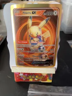 Pikachu Ex Hp 220 3d prism pokemon 🔥FAN ART🔥Static Body NM - Image 1