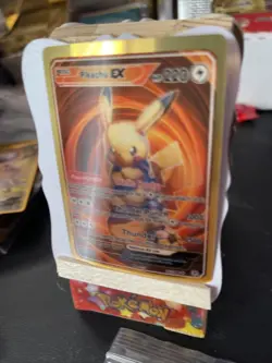 Pikachu Ex Hp 220 3d prism pokemon 🔥FAN ART🔥Static Body NM - Image 3