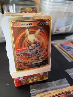 Pikachu Ex Hp 220 3d prism pokemon 🔥FAN ART🔥Static Body NM - Image 4
