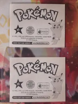 Pair of Onix #95 1999 Merlin Pokemon Stickers LP-NM - Image 2