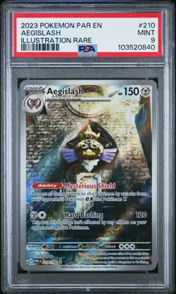 2023 POKEMON PAR EN #210 AEGISLASH ILLUSTRATION RARE PSA 9 PARADOX RIFT - Image 2