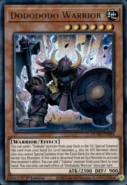 Dodododo Warrior - Ultra Rare 1st Edition DUAD-EN004 - NM - YuGiOh - Image 1