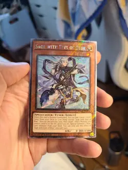 Yugioh Sage with Eyes of Blue RA04-EN266 1st Platinum Secret Rare - Image 1