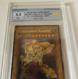 Yu-Gi-Oh! Karte EEN-DE007 Elementarheld Bladedge Ultimate Rare EGS 5.5 (PSA) 1st - Image 4