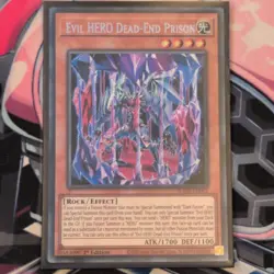 Evil Hero Dead-End Prison SUDA-EN002 Secret Rare 1st Edition Mint Yugioh - Image 1