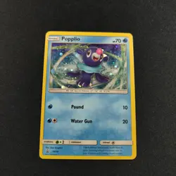 Popplio SM24 Sun And Moon Promo Pokemon Tcg Card Holo Heavily Played - Image 1
